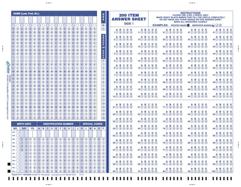 200Q Apperson general purpose form (25460)