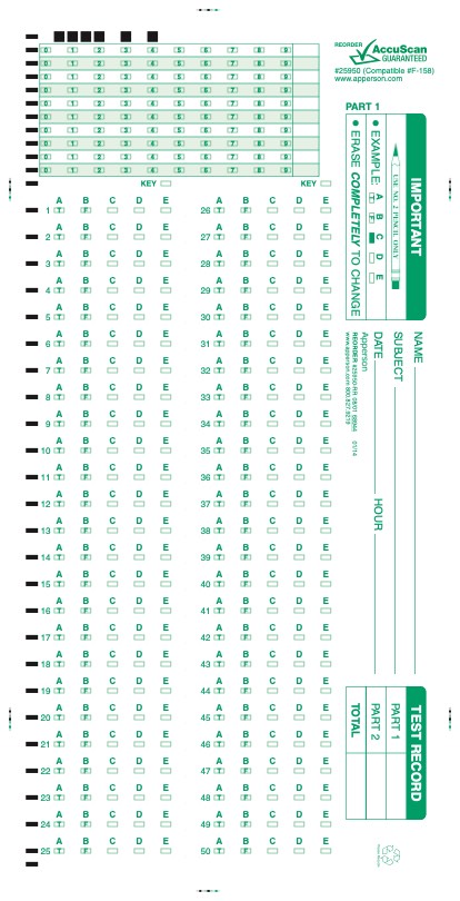 100Q Apperson general purpose form (25950)