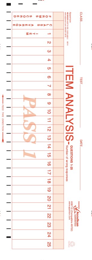 Apperson's Scantron compatible form 9702 (28710)